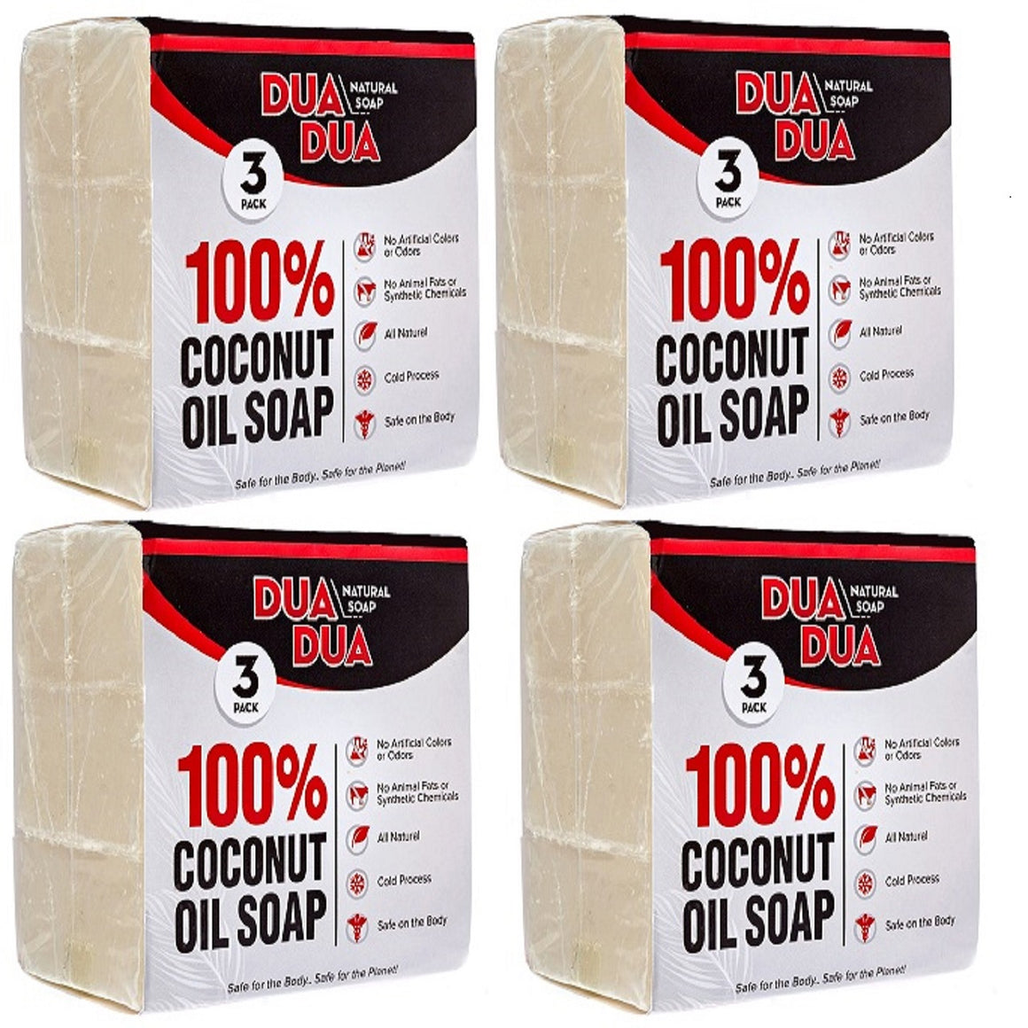 Dua Dua Coconut Oil Soap 4 pack