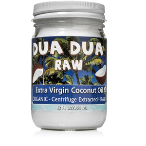 (4 Jars) Dua Dua Organic Raw Extra Virgin Coconut Oil 12 oz FREE SHIPPING!