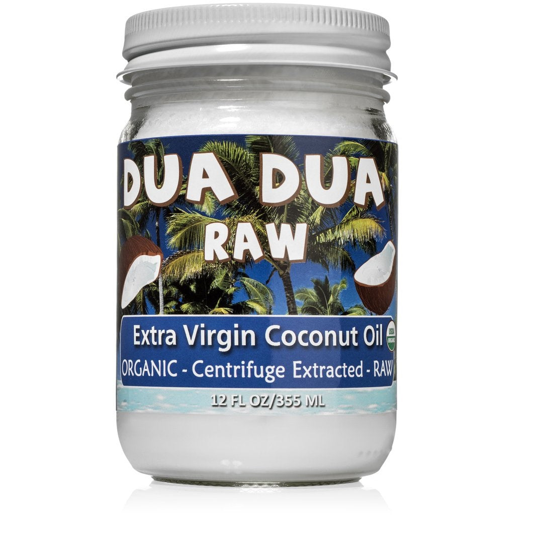 (4 Jars) Dua Dua Organic Raw Extra Virgin Coconut Oil 12 oz FREE SHIPPING!